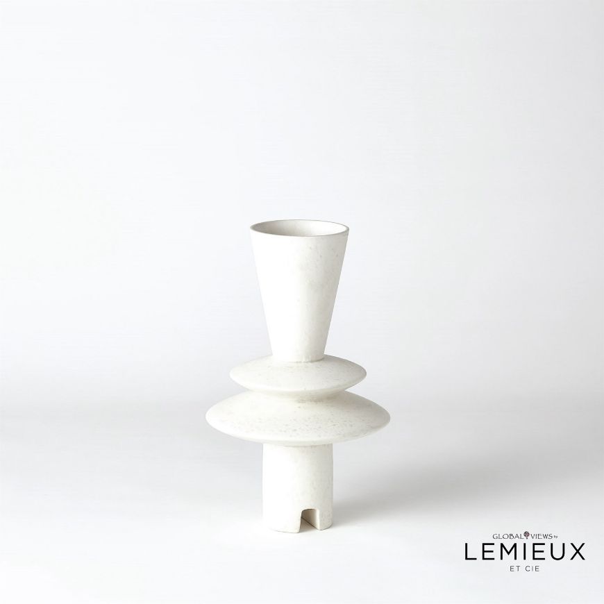 Picture of ADELYN GEOMETRIC VASE-WHITE