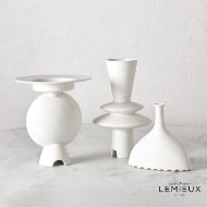 Picture of ADELYN GEOMETRIC VASE-WHITE