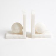 Picture of ALABASTER BALL BOOKENDS-PAIR