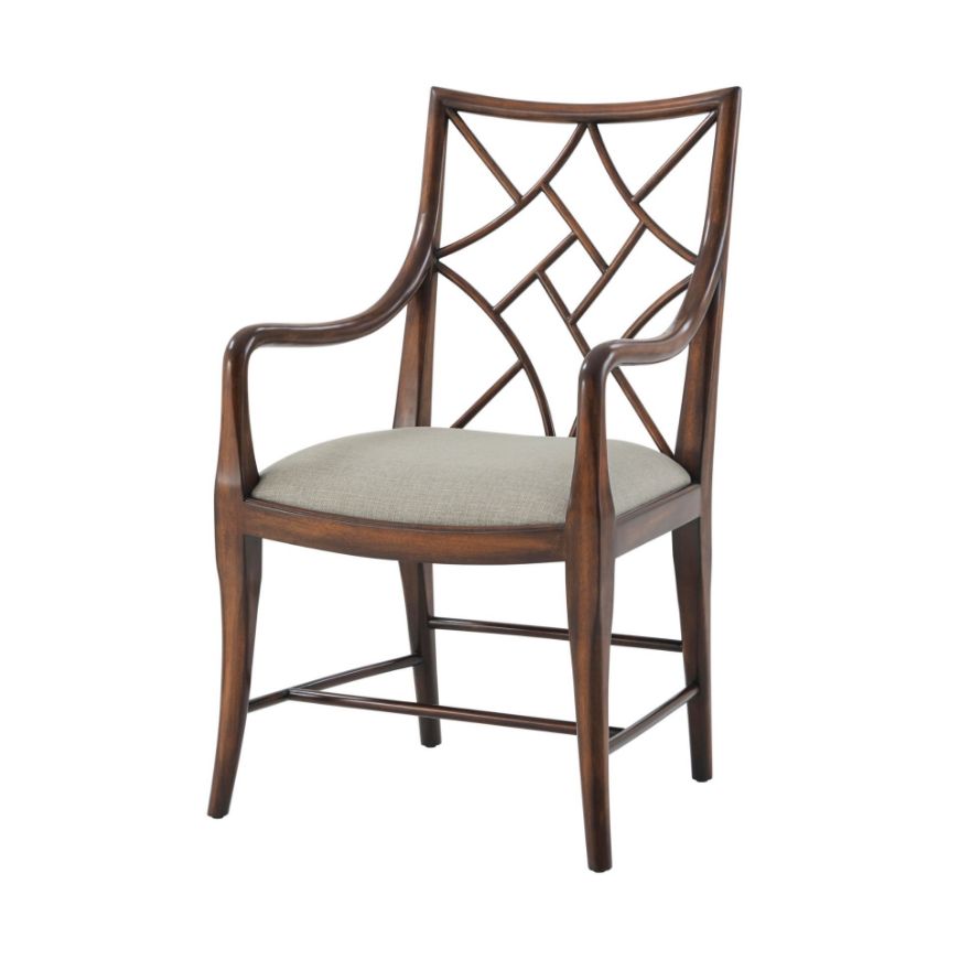 Picture of A DELICATE TRELLIS ARMCHAIR