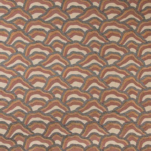 Picture of Les Rizieres Emb - Rust/Grey