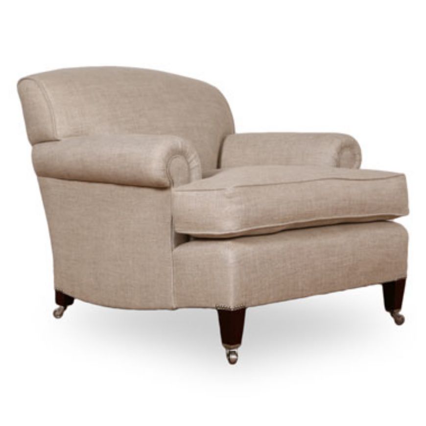 Picture of LARGE SHORT SCROLL ARM CHAIR