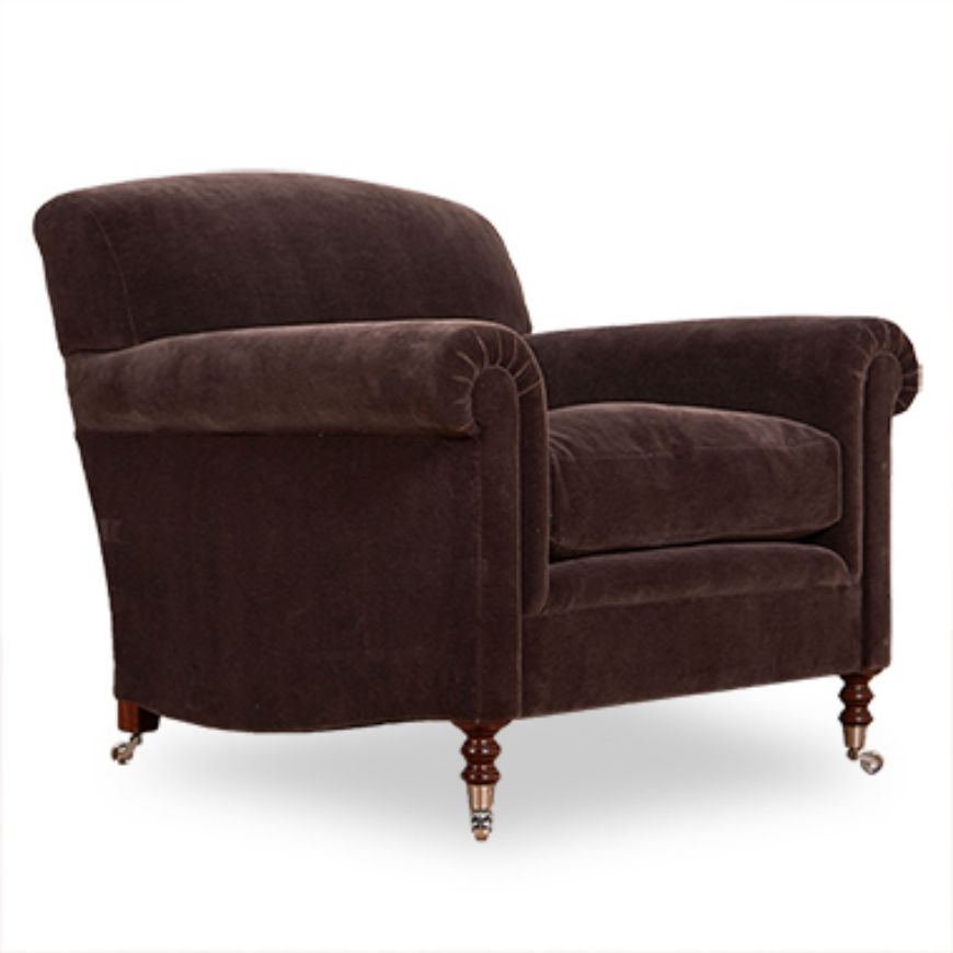 Picture of MEDIUM FULL SCROLL ARM CHAIR