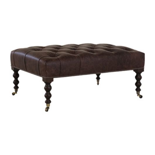 Picture of SIGNATURE STOOL WITH CASTORS - BUTTONED