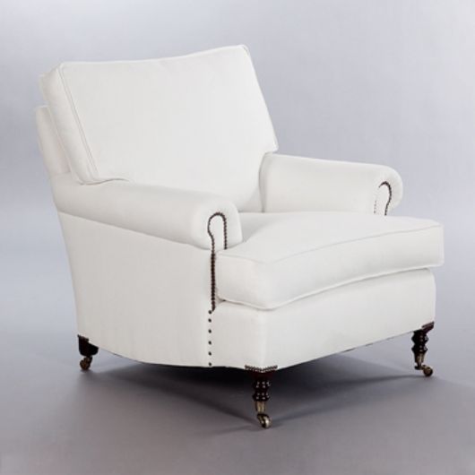 Picture of SHORT SCROLL ARM SIGNATURE CHAIR WITH LOOSE BACK CUSHION