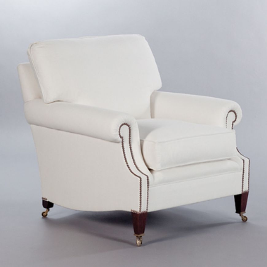 Picture of LAID BACK SCROLL ARM SIGNATURE CHAIR WITH LOOSE BACK CUSHION