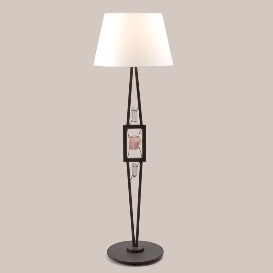 Picture of IRON AND QUARTZ FLOOR LAMP