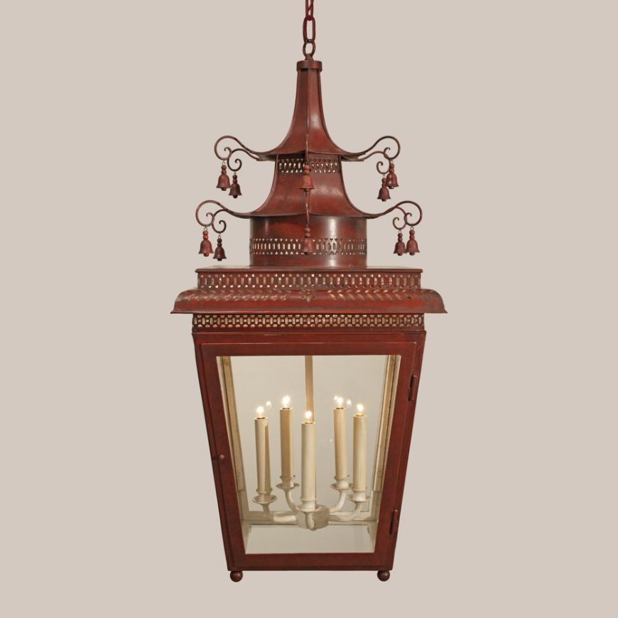 Picture of LARGE CHINOISERIE HANGING LANTERN