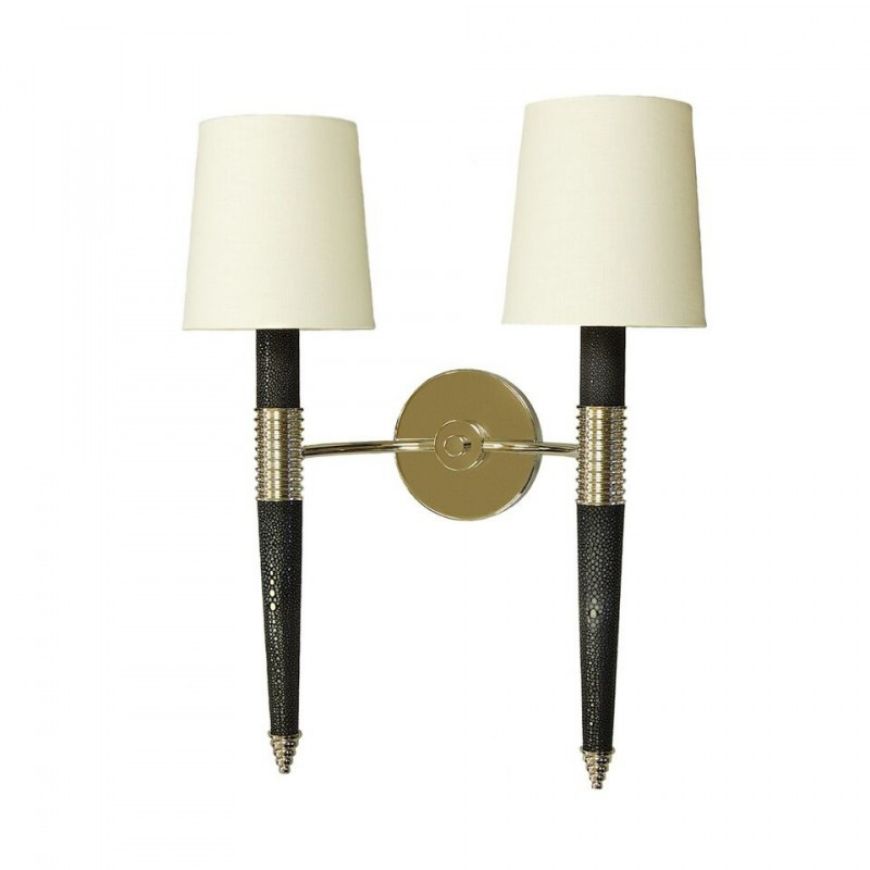 Picture of COOPER 2 ARM SHAGREEN WALL SCONCE