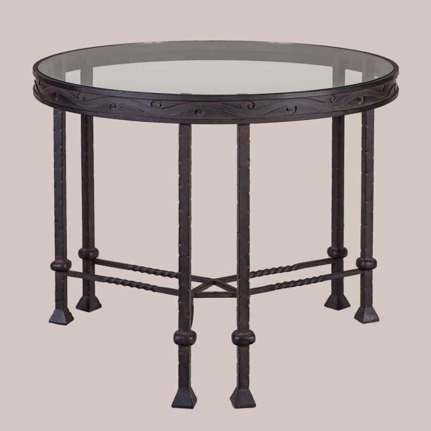 Picture of IRON & GLASS ROUND TABLE