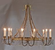 Picture of SCALLOPED TOLE CHANDELIER - SIZE I