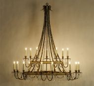 Picture of SCALLOPED TOLE CHANDELIER - SIZE III