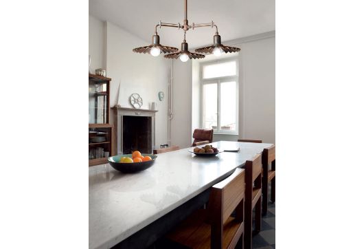 Picture of CIVETTA - SUSPENSION BRASS LAMP