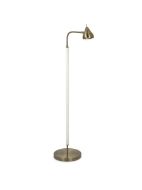 Picture of SOFIA SINGLE  BROWN LEATHER FLOOR LAMP