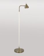 Picture of SOFIA SINGLE  BROWN LEATHER FLOOR LAMP
