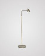 Picture of SOFIA SINGLE  BROWN LEATHER FLOOR LAMP