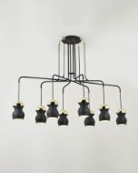 Picture of ZOEY   BRUSHED BRASS CHANDELIER