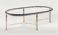 Picture of OVAL IRON & GLASS TABLE