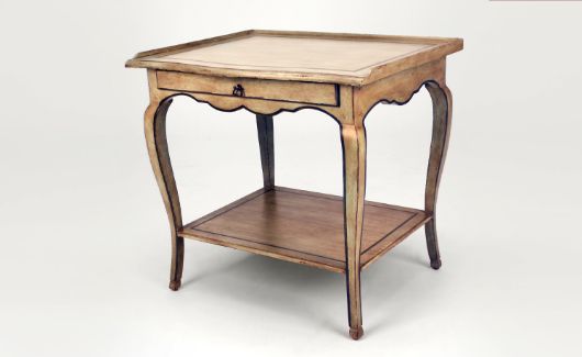 Picture of FRENCH TABLE WITH SHELF & DRAWER