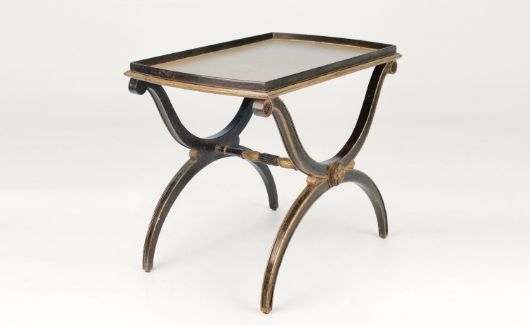 Picture of YORK TABLE WITH LEATHER TOP