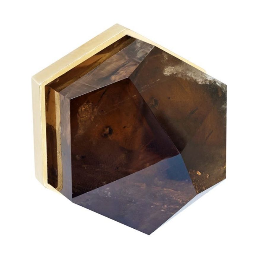 Picture of THEA EXTRA LARGE KNOB SMOKEY QUARTZ