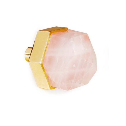 Picture of THEA LARGE KNOB ROSE QUARTZ