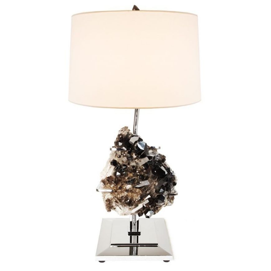 Picture of DRAPER TABLE LAMP SMOKEY QUARTZ