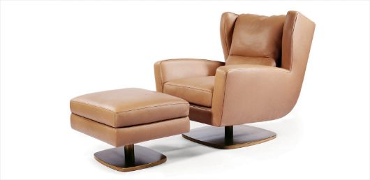 Picture of SKOOP ON A SWIVEL WITH OTTOMAN