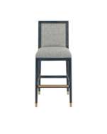 Picture of SANTOS VINTAGE NAVY BAR STOOL, BARRETT DUSK