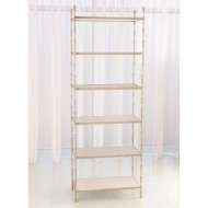 Picture of SPIKE ETAGERE-ANTIQUE NICKEL W/WHITE MARBLE