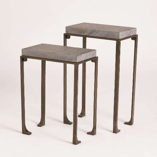 Picture of ZEN SIDE TABLES W/FLAMED GRANITE-BRONZE