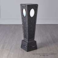 Picture of PROUST PEDESTAL-BLACK CERUSED OAK