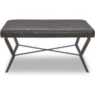 Picture of L9358-91 LEATHER COCKTAIL OTTOMAN