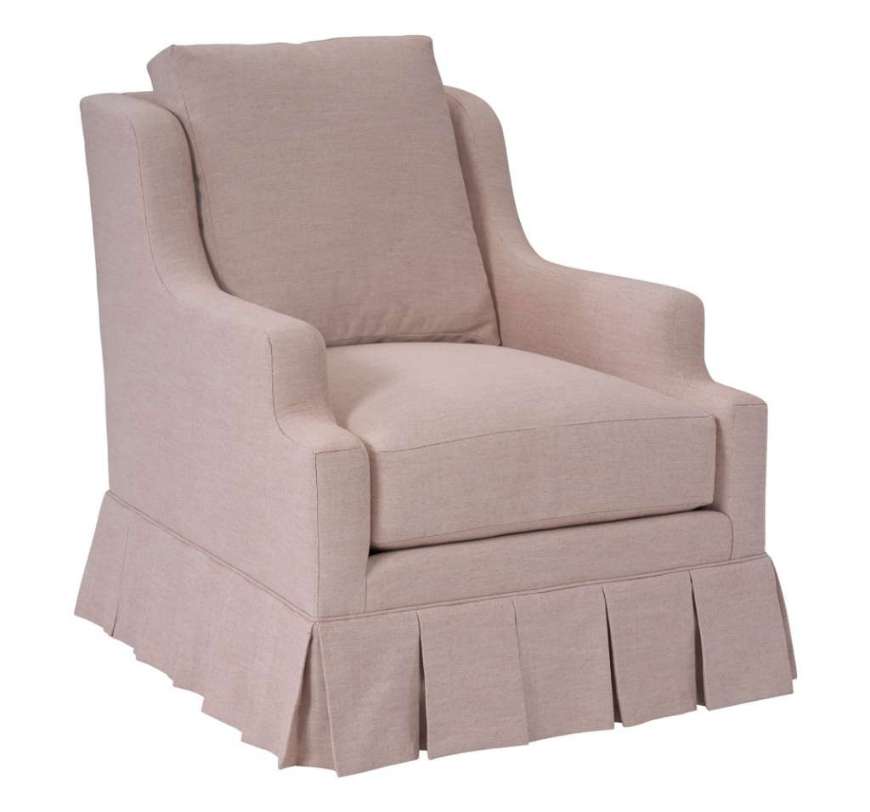 Picture of HARRISON SWIVEL CHAIR - KICKPLEAT SKIRT