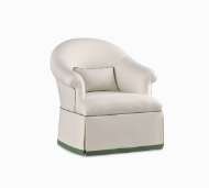 Picture of HYDRANGEA SWIVEL CHAIR WITH TAILORED SKIRT