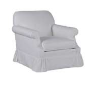 Picture of DAISY SWIVEL CHAIR WITH GATHERED CORNER SKIRT