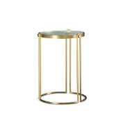 Picture of AURELIO TABLE (LAMINATED SLUMP GLASS TOP)