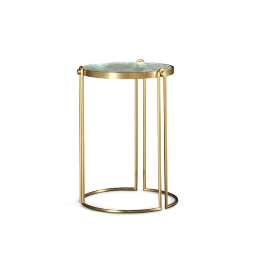 Picture of AURELIO TABLE (LAMINATED SLUMP GLASS TOP)