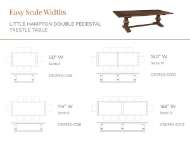 Picture of LITTLE HAMPTON DOUBLE PEDESTAL TRESTLE TABLE