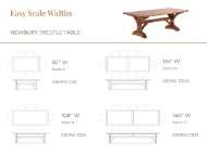 Picture of NEWBURY TRESTLE TABLE