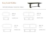 Picture of OXFORD DOUBLE PEDESTAL TABLE