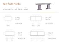Picture of WEDGE DOUBLE PEDESTAL DINING TABLE