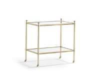 Picture of ACACIA SIDE TABLE (GLASS TOP)