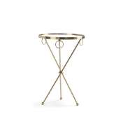 Picture of ACACIA DRINK TABLE (GLASS TOP)