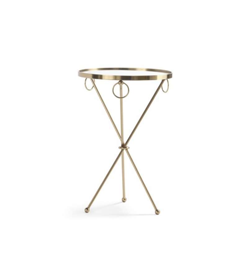 Picture of ACACIA DRINK TABLE (GLASS TOP)