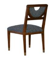 Picture of HALF MOON DINING SIDE CHAIR GOLD PAINTED FERRULE