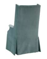 Picture of MARTIN DINING ARM CHAIR, LOOSE SEAT, WATERFALL SKIRT