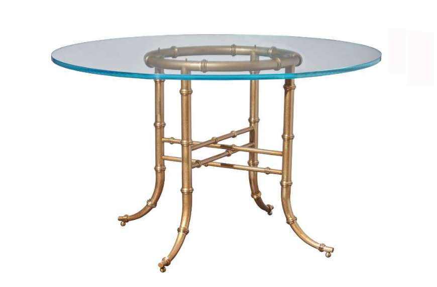 Picture of BASK CENTER / DINING TABLE - 48" GLASS TOP