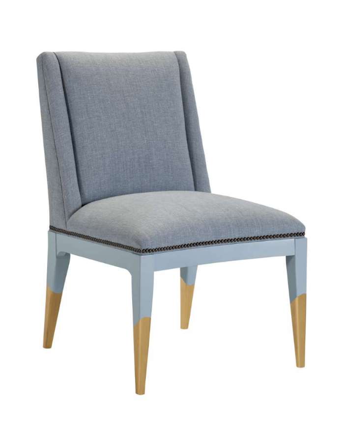 Picture of TATE DINING SIDE CHAIR GOLD PAINT LEG