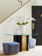 Picture of RAY DINING TABLE WITH 60" DIA GLASS